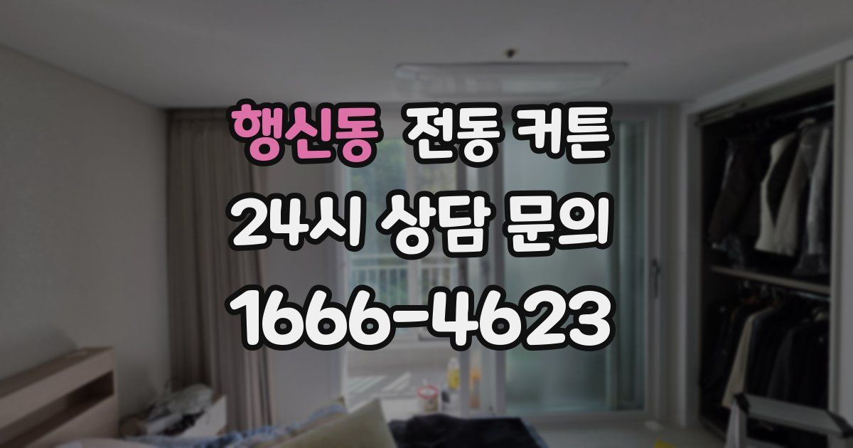 행신동 전동 커튼