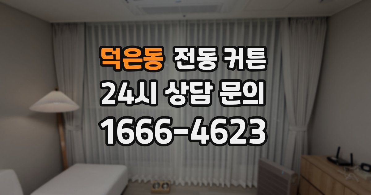 덕은동 전동 커튼