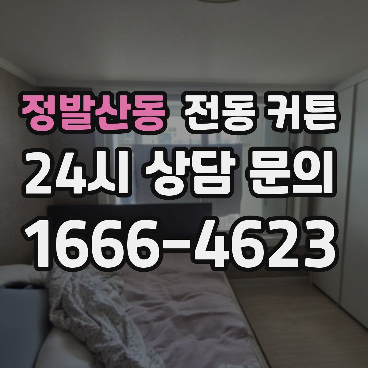 정발산동 전동 커튼