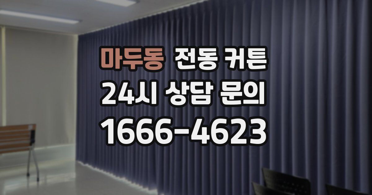 마두동 전동 커튼