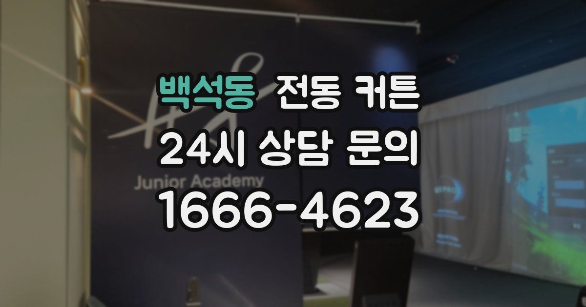 백석동 전동 커튼