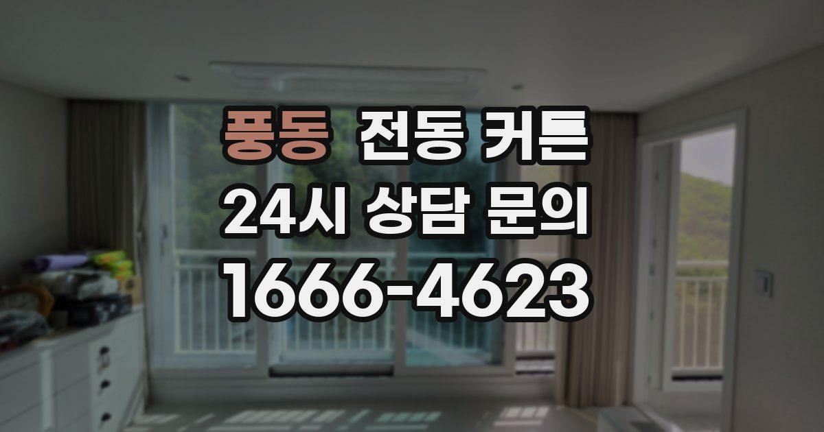 풍동 전동 커튼