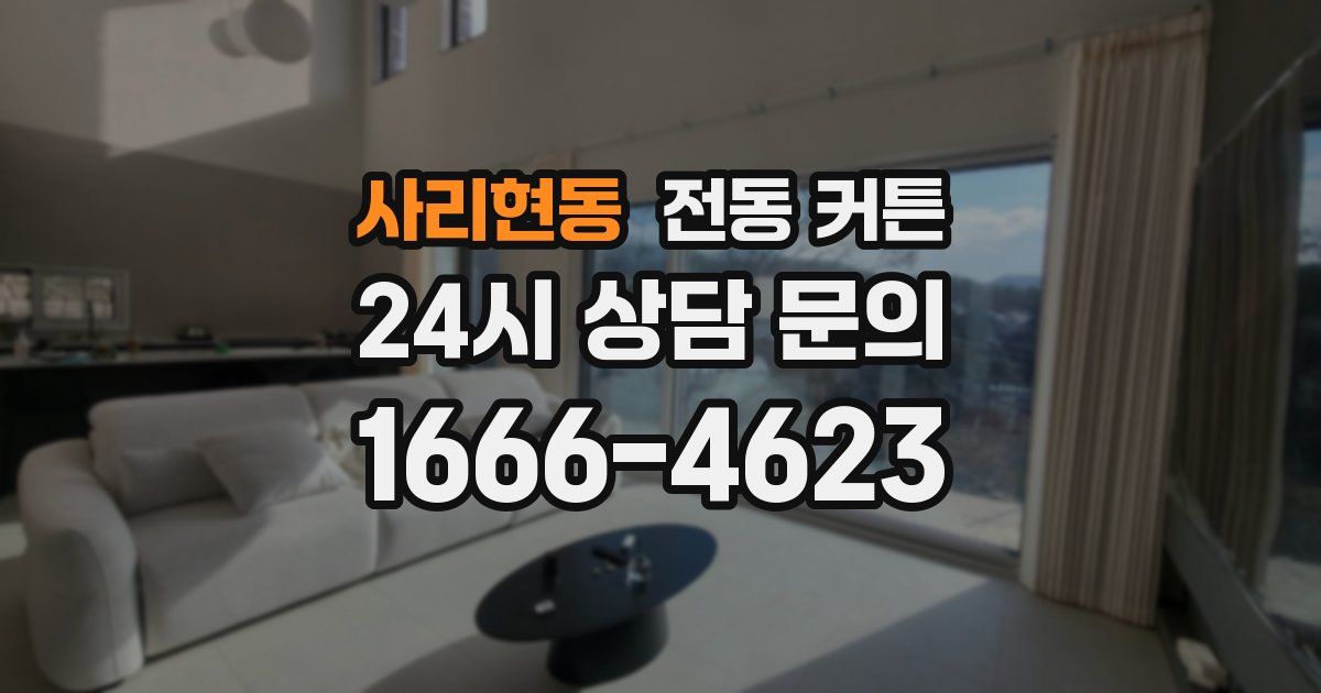 사리현동 전동 커튼