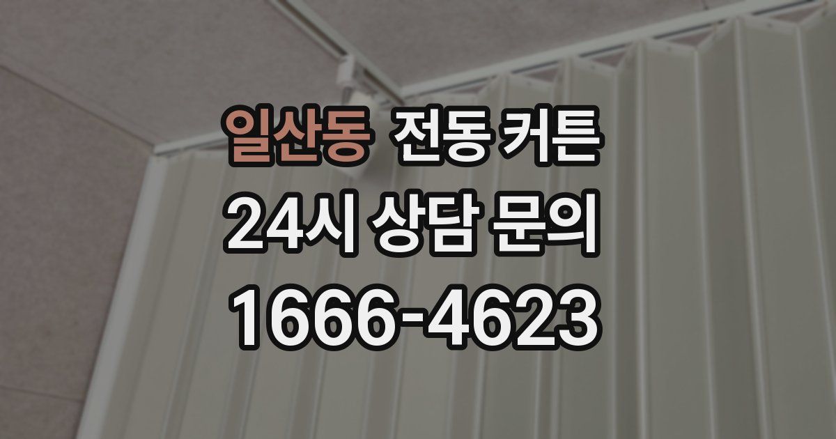 일산동 전동 커튼