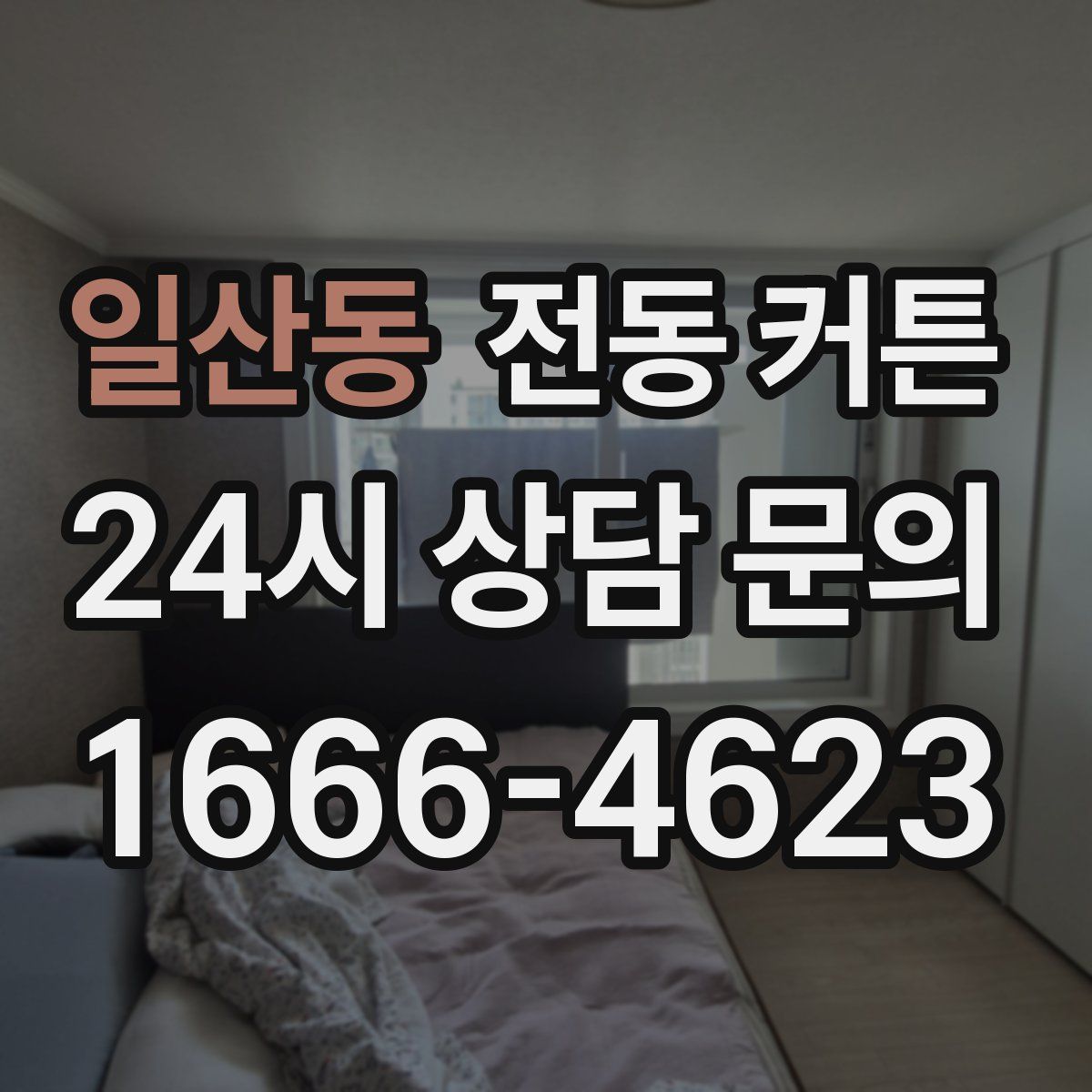 일산동 전동 커튼