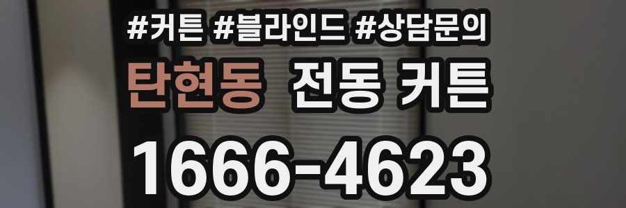탄현동 전동 커튼