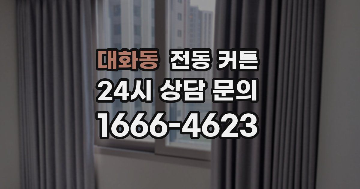 대화동 전동 커튼