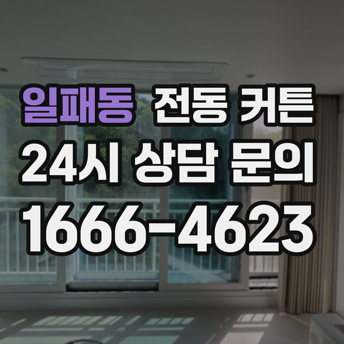 일패동 전동 커튼