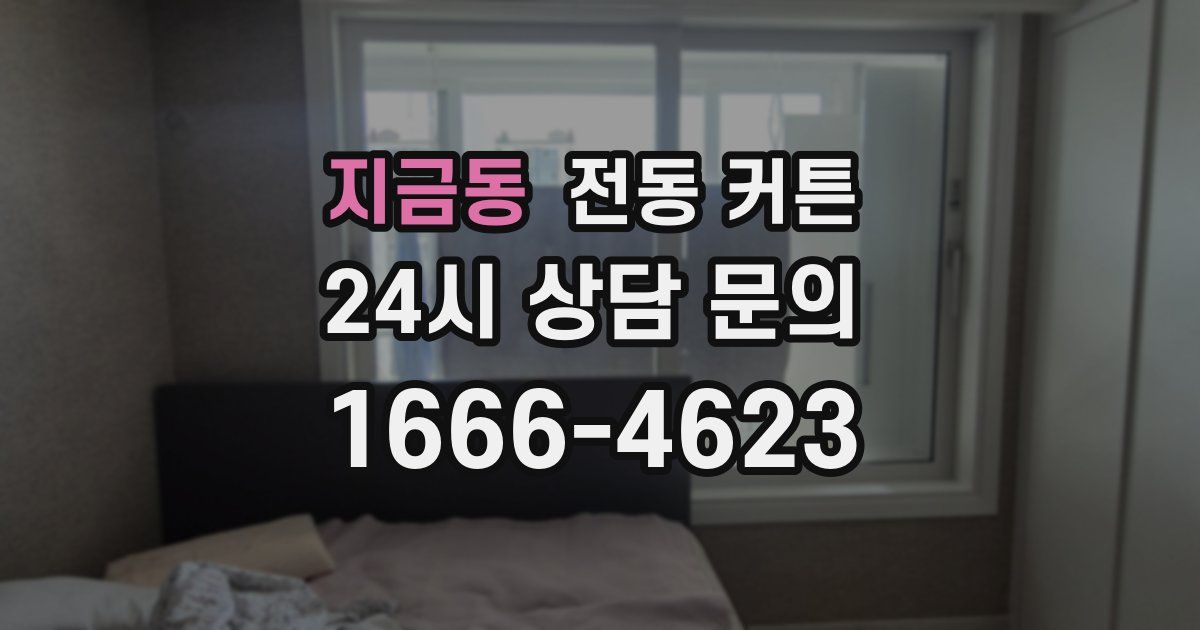 지금동 전동 커튼
