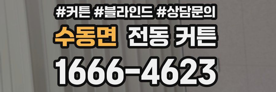 수동면 전동 커튼