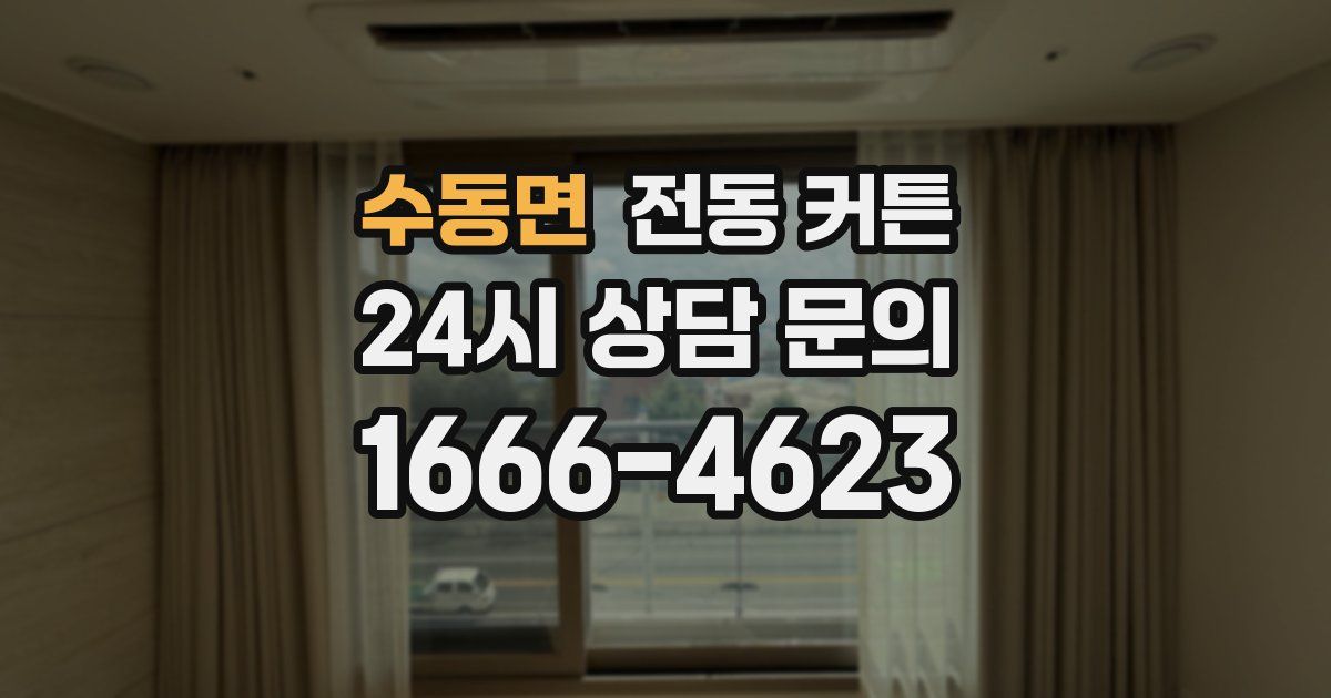 수동면 전동 커튼