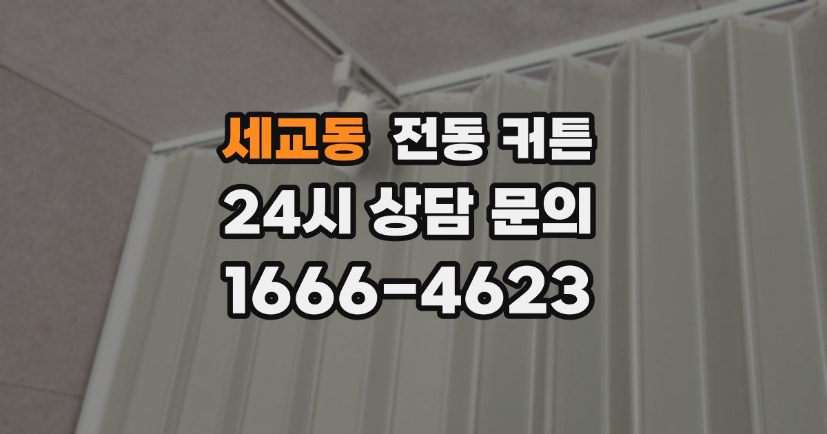 세교동 전동 커튼