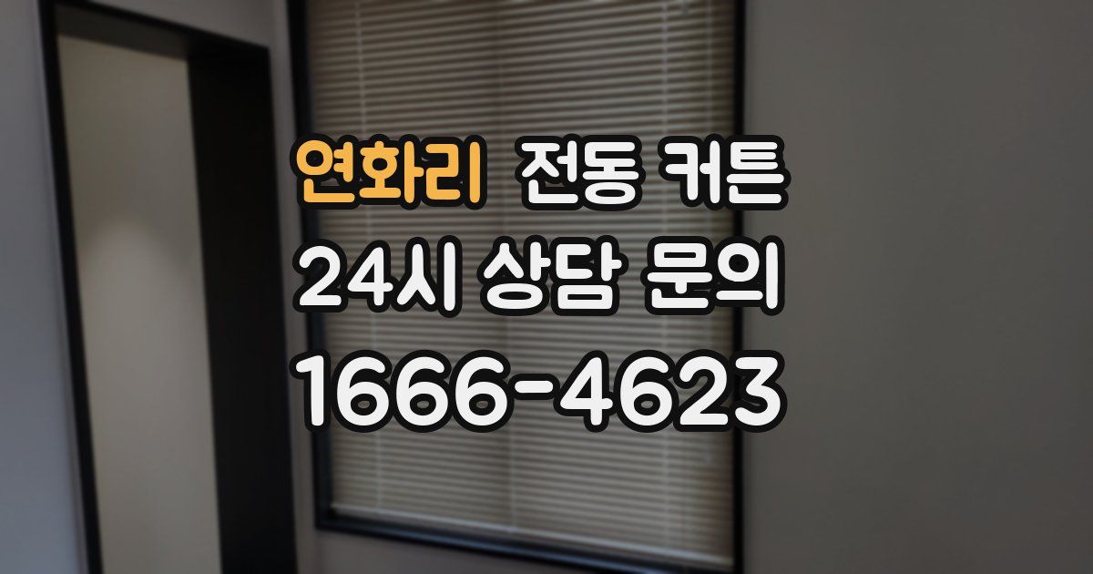연화리 전동 커튼