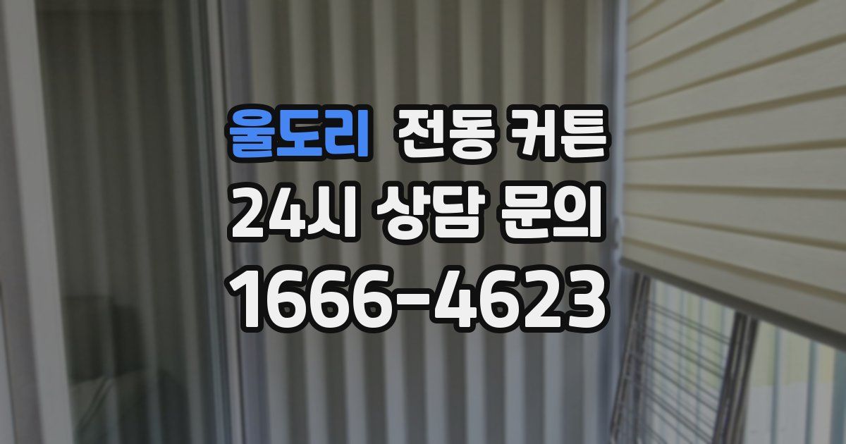 울도리 전동 커튼