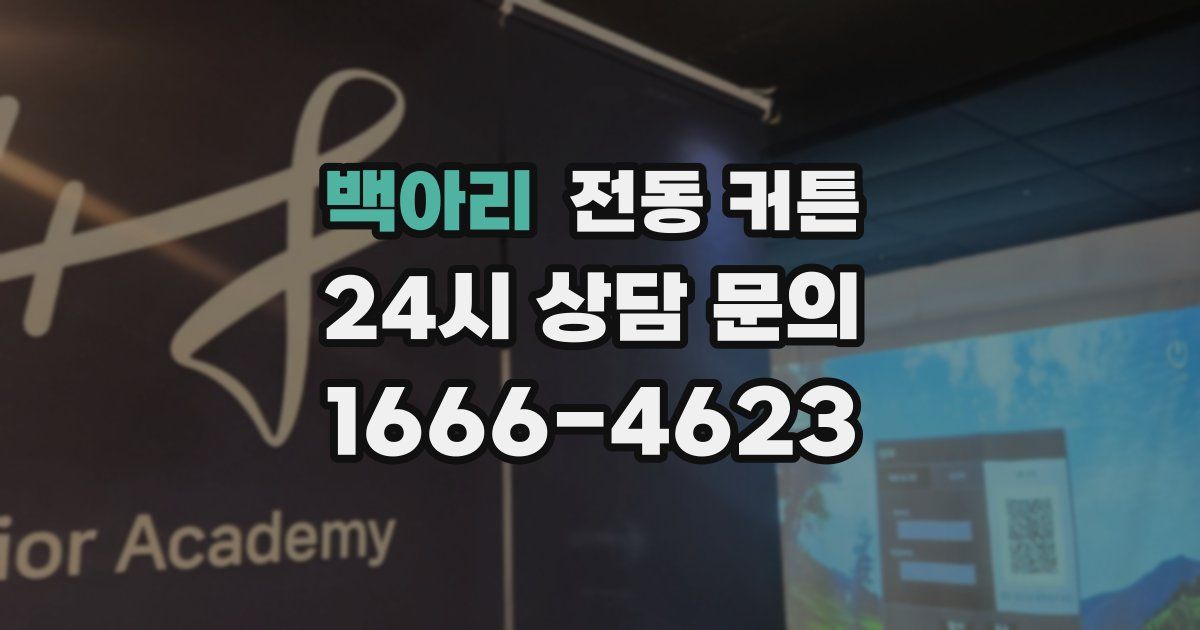 백아리 전동 커튼