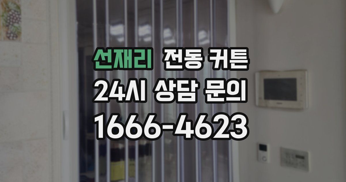 선재리 전동 커튼
