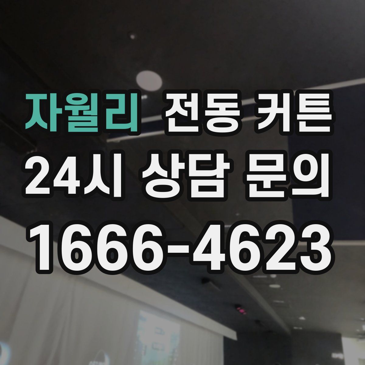 자월리 전동 커튼