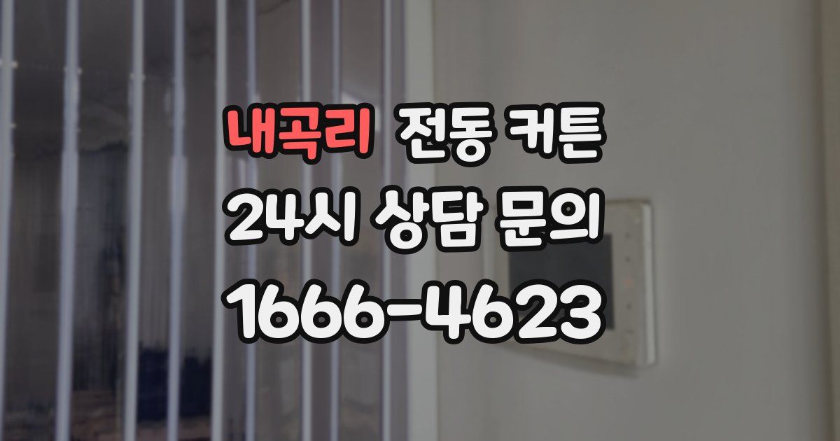 내곡리 전동 커튼