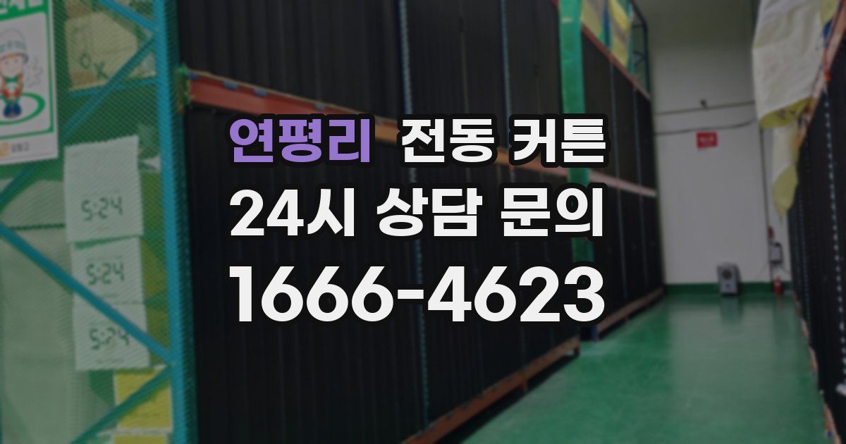 연평리 전동 커튼