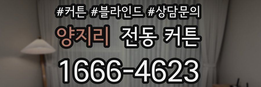 양지리 전동 커튼