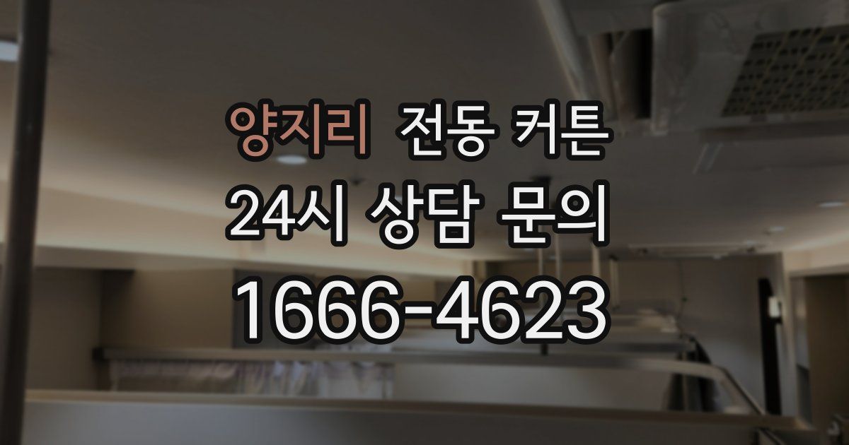 양지리 전동 커튼