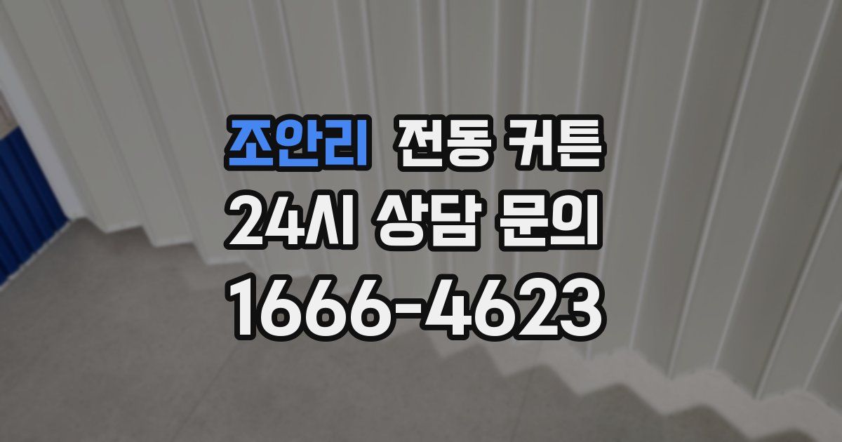 조안리 전동 커튼