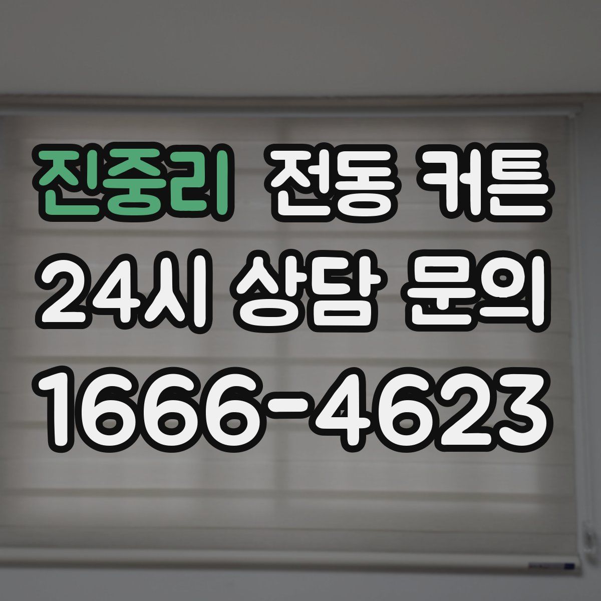 진중리 전동 커튼