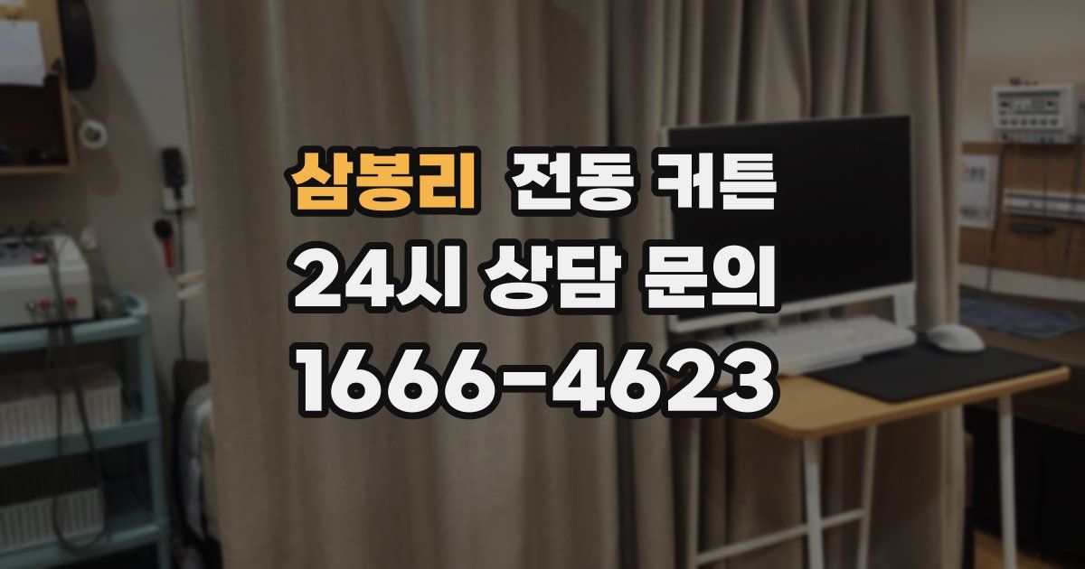 삼봉리 전동 커튼