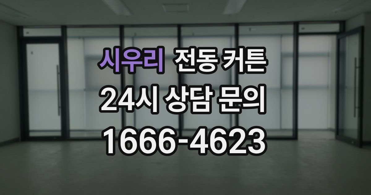시우리 전동 커튼