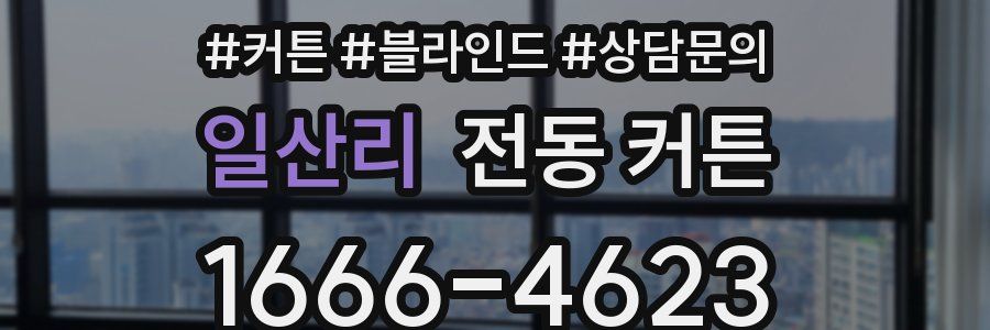 일산리 전동 커튼