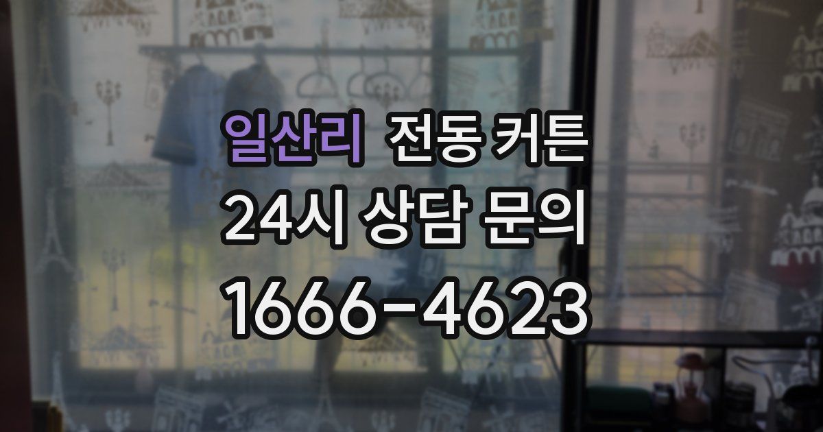 일산리 전동 커튼