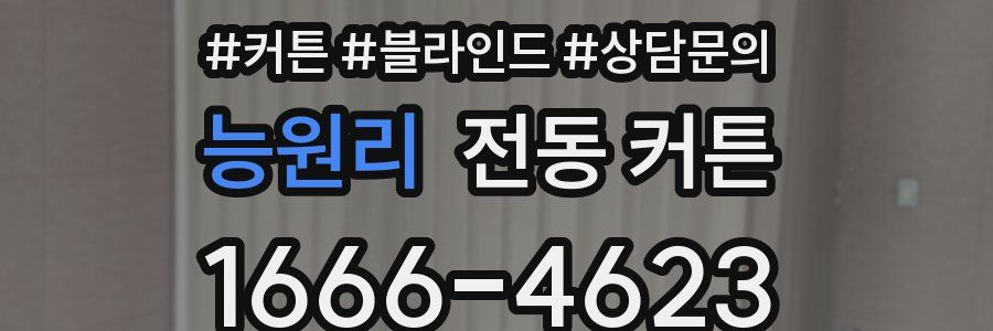 능원리 전동 커튼