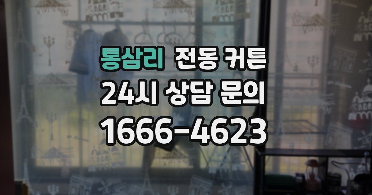 통삼리 전동 커튼