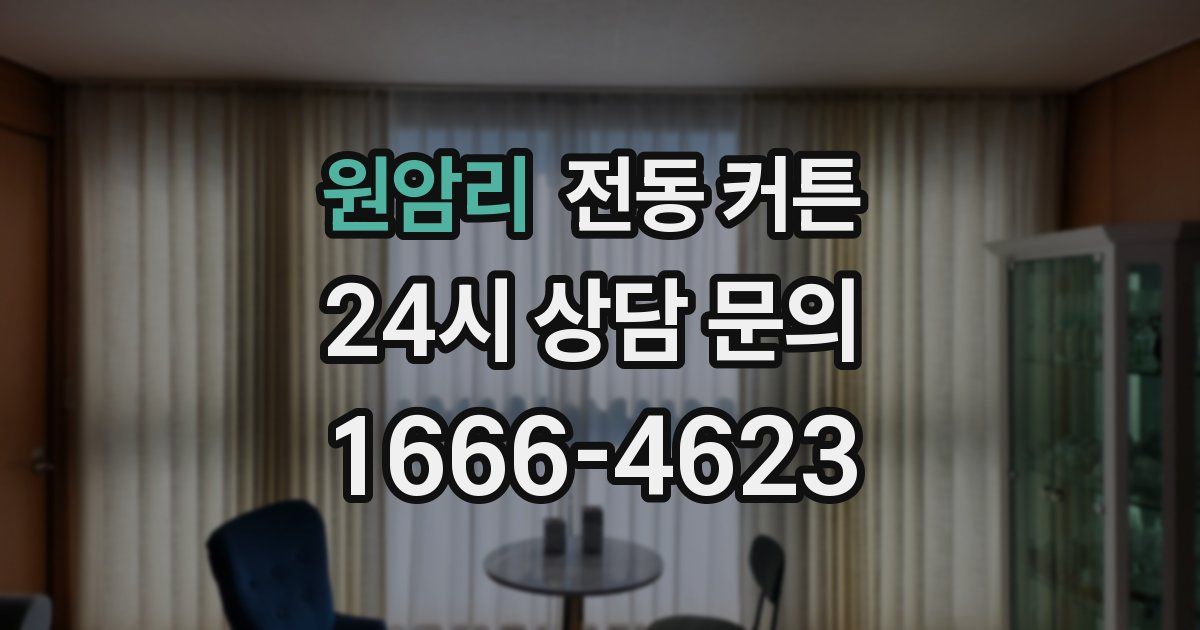 원암리 전동 커튼