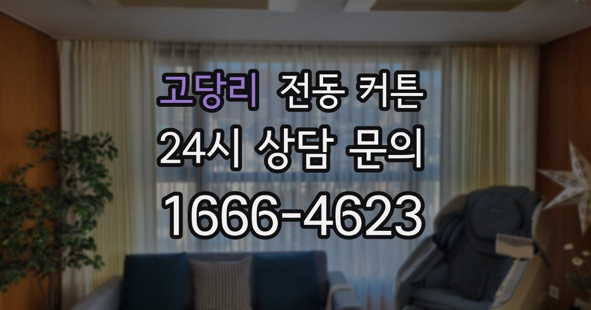 고당리 전동 커튼