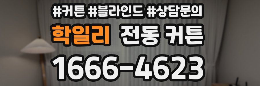 학일리 전동 커튼