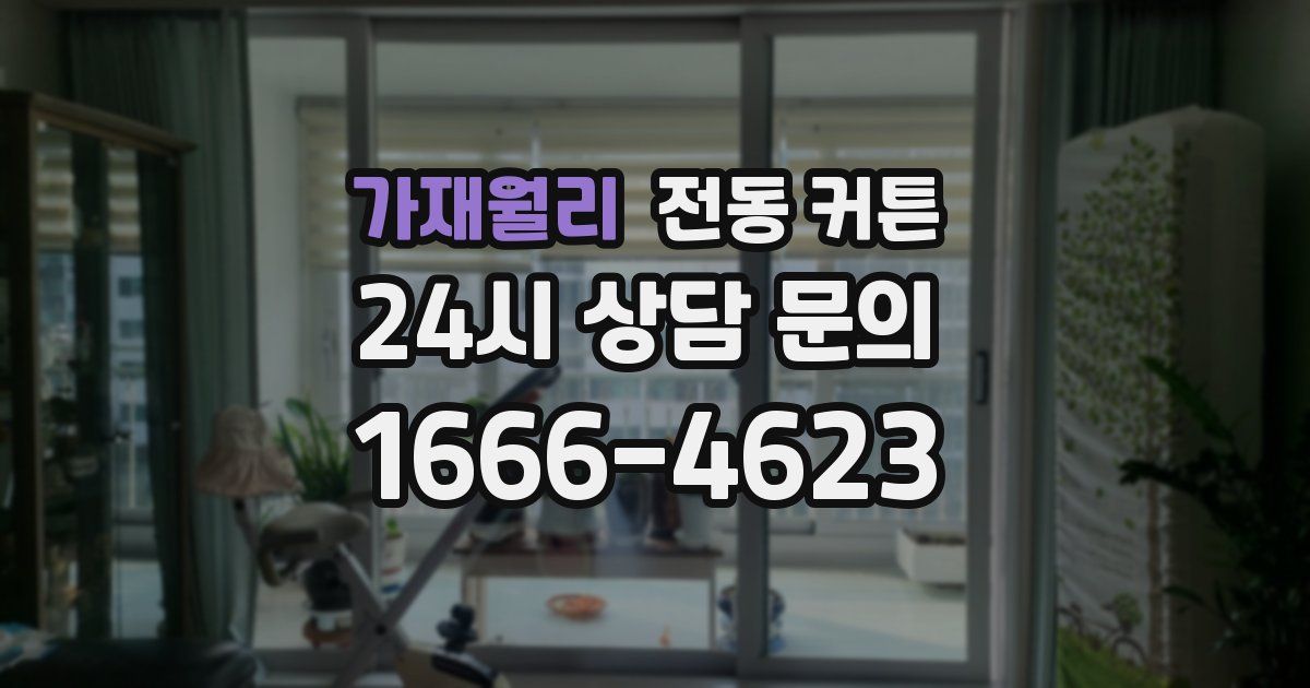 가재월리 전동 커튼