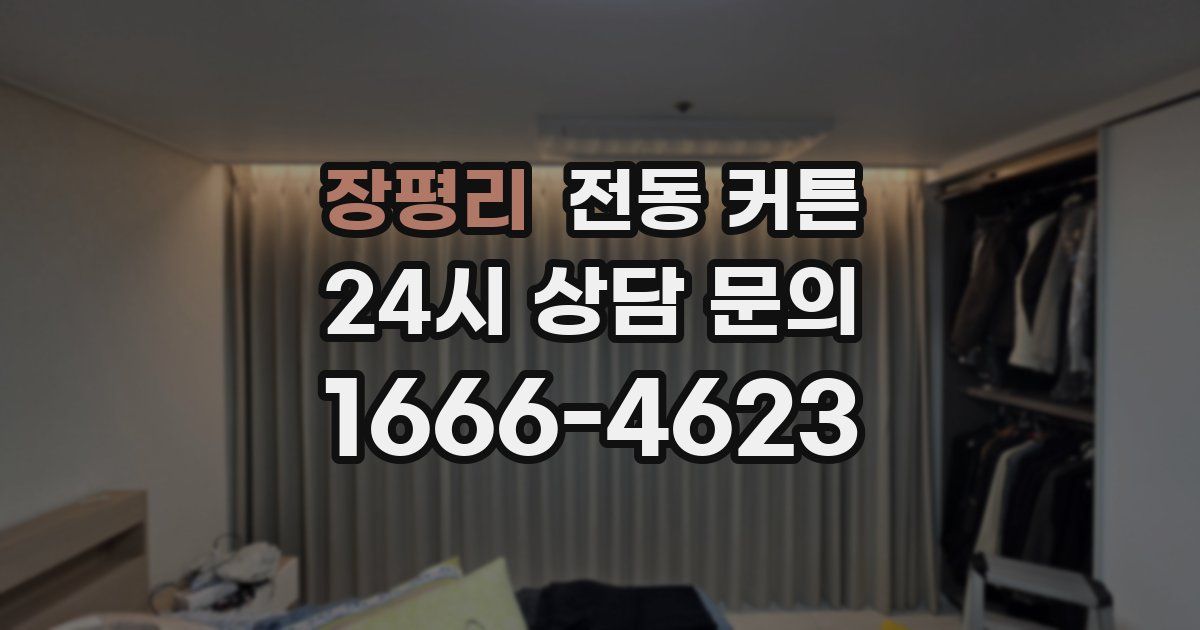장평리 전동 커튼