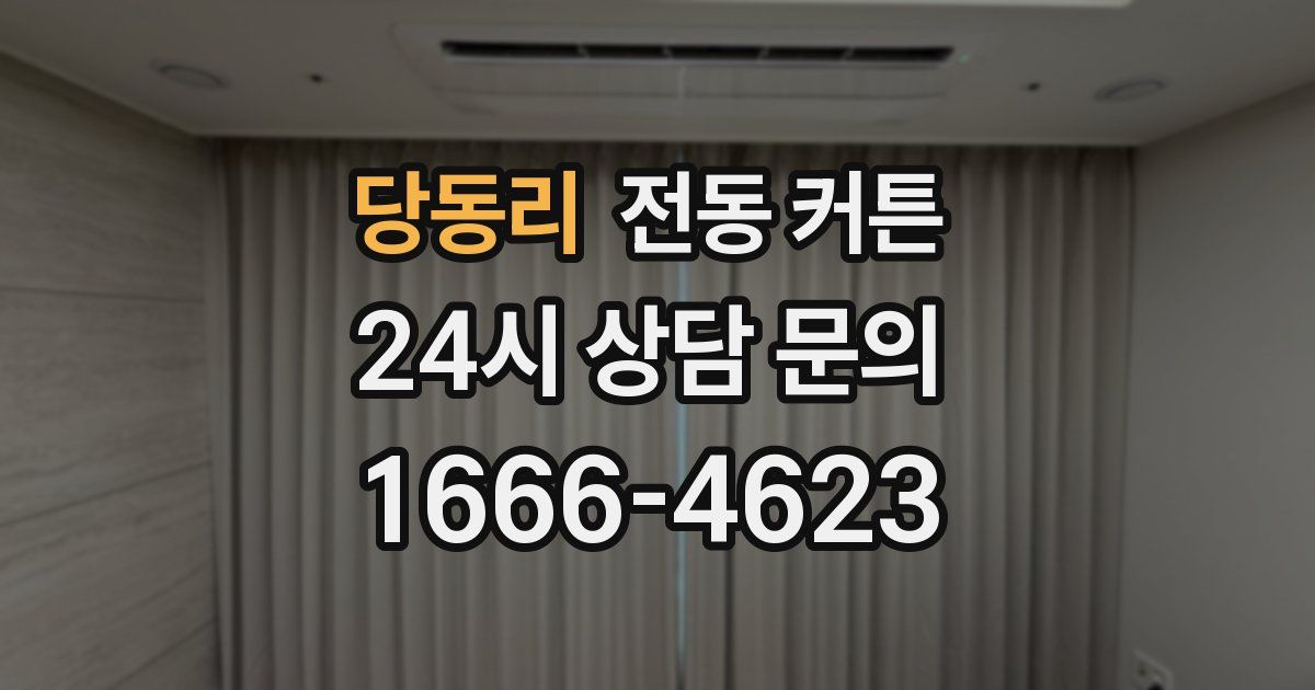 당동리 전동 커튼