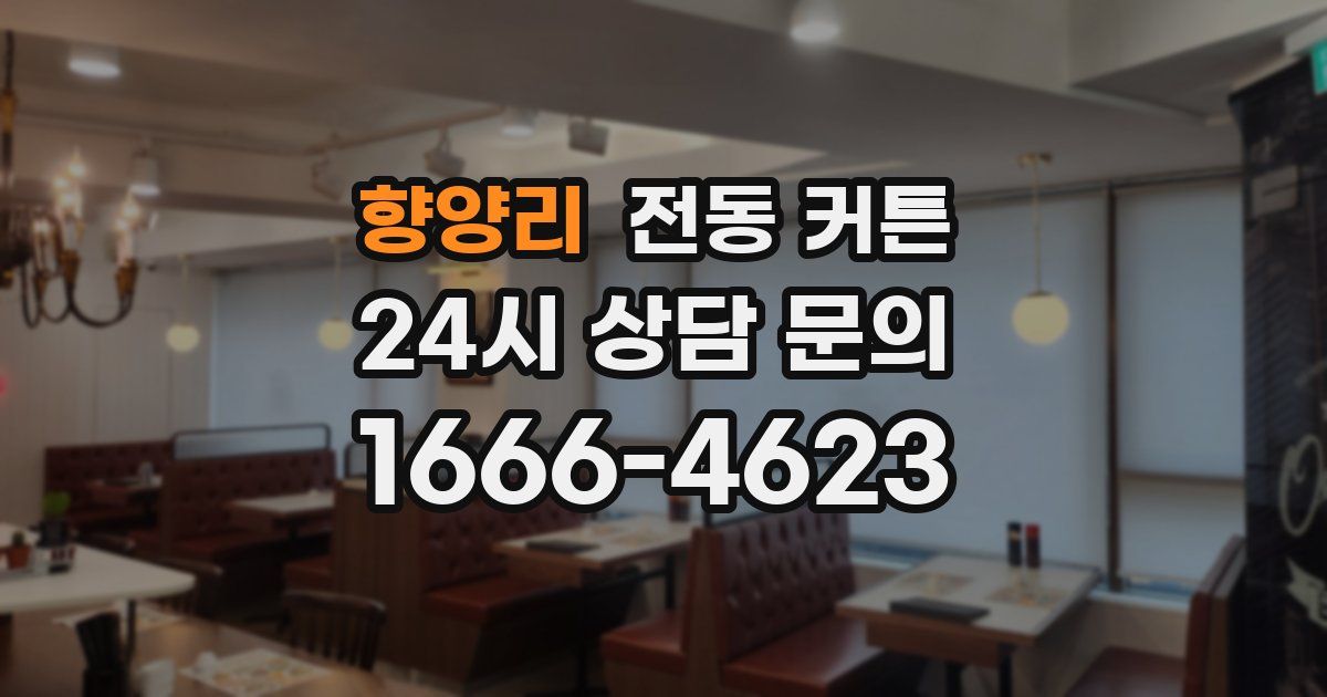 향양리 전동 커튼