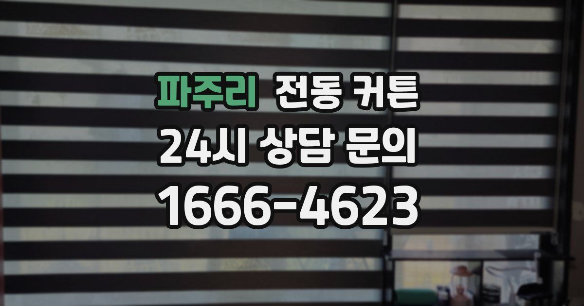 파주리 전동 커튼