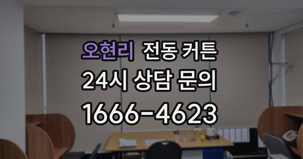 오현리 전동 커튼