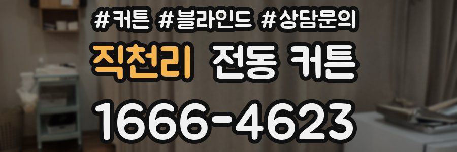 직천리 전동 커튼