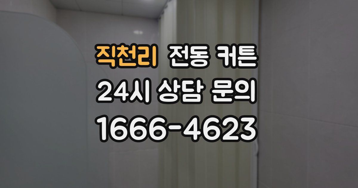 직천리 전동 커튼