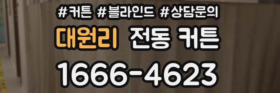 대원리 전동 커튼
