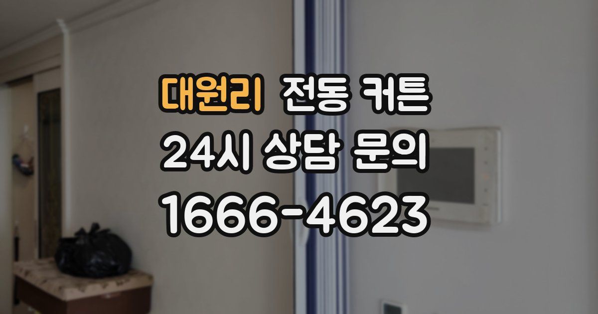 대원리 전동 커튼