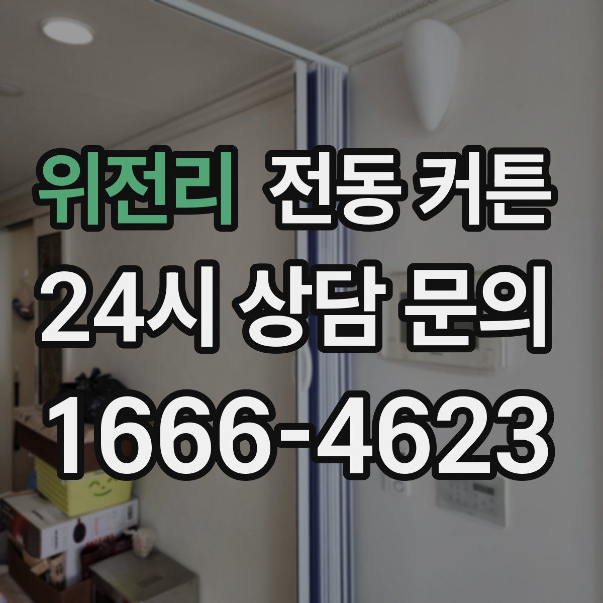 위전리 전동 커튼