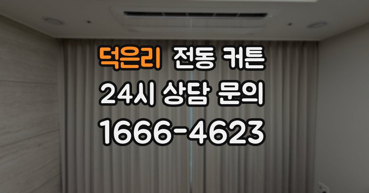 덕은리 전동 커튼
