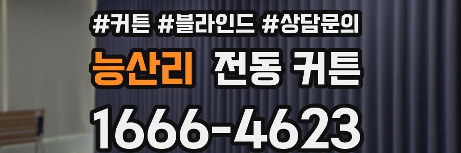 능산리 전동 커튼