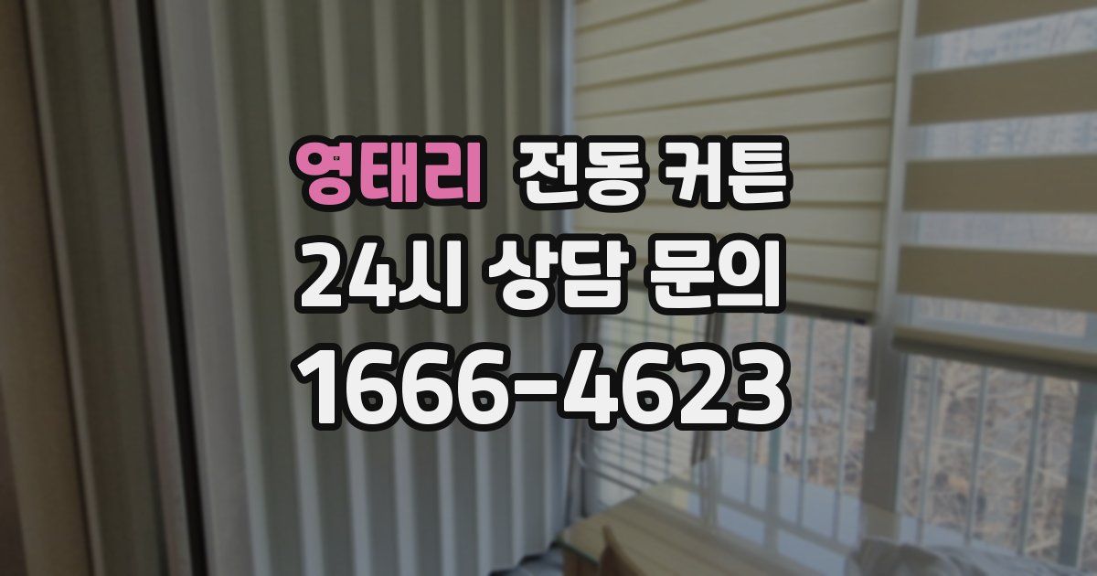 영태리 전동 커튼